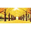 Yellow Leaves - Round Drill Diamond Painting - 80*40CM - Large Size