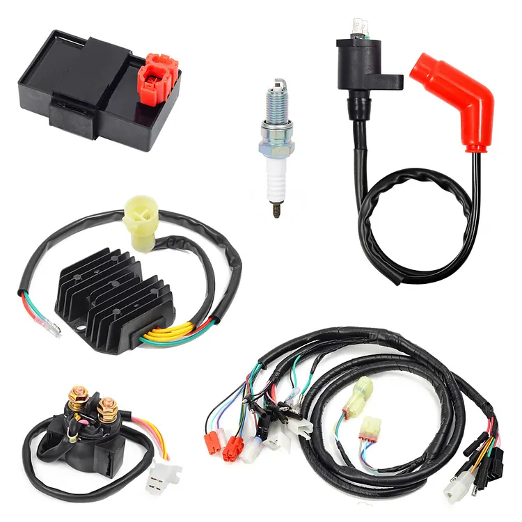 SEBLAFF CDI Ignition Coil Rectifier Relay & Wire Harness 30410-HM5-505 32100-HM5-670 31600-HC5-970 35850-HC4-000 Replacement for 1994-1996 TRX300 TRX300FW