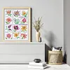 Year Round Flowers-14CT Stamped Cross Stitch 45*56cm/17.72*22.05in(Brand)