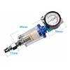 1/4inch Thread Spray Gun Air Regulator Gauge +In-line Oil Water Separator Filter