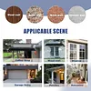 [US Local Warehouse] Awning for Door Entrance 118x39 Inch Rain & Snow Protection Window Awning Door Canopy with Aluminum Alloy Bracket Overhead Modern Polycarbonate Cover for Patio/Porch/Deck