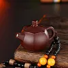 Windproof Pink Flame Blue And White Porcelain Handle Teapot Lighter Decompression Rotation