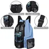 Mesh Drawstring Backpack Drawstring Gym Bag Waterproof for School Beach Holidays