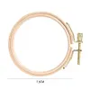 DIY Wooden Cross Stitch Frame Needlework Hoop Ring Hand Embroidery Tool