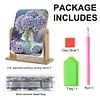 (US Local)DIY Flower Diamond Painting Kit Rotatable Mirror w Diamond Painting Jewelry Box
