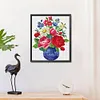 >SALE<Flowers Cross Stitch 11CT Stamped Canvas DIY Embroidery Needlework (0057)