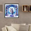>SALE<5D DIY Full Round Drill Diamond Painting Owl Kit Home Decor Art Craft 40x40cm
