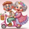 (US Local)4Pack Old Couple-Special Shaped Diamond Painting Kit(30x30cm)