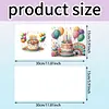 6pcs Diamond Painting Happy Birthdays to You Greeting Card with Envelope for Family Friends Holiday Gift Congratulations