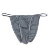 Men's Thongs Underwear Sexy Mini Thong Men Panties Low Waist T-Back Bikini Briefs Ultra Thin Underpants
