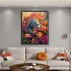 >SALE<Full Embroidery Eco-cotton Thread 11CT Print Flower Dragon Cross Stitch 50x60cm