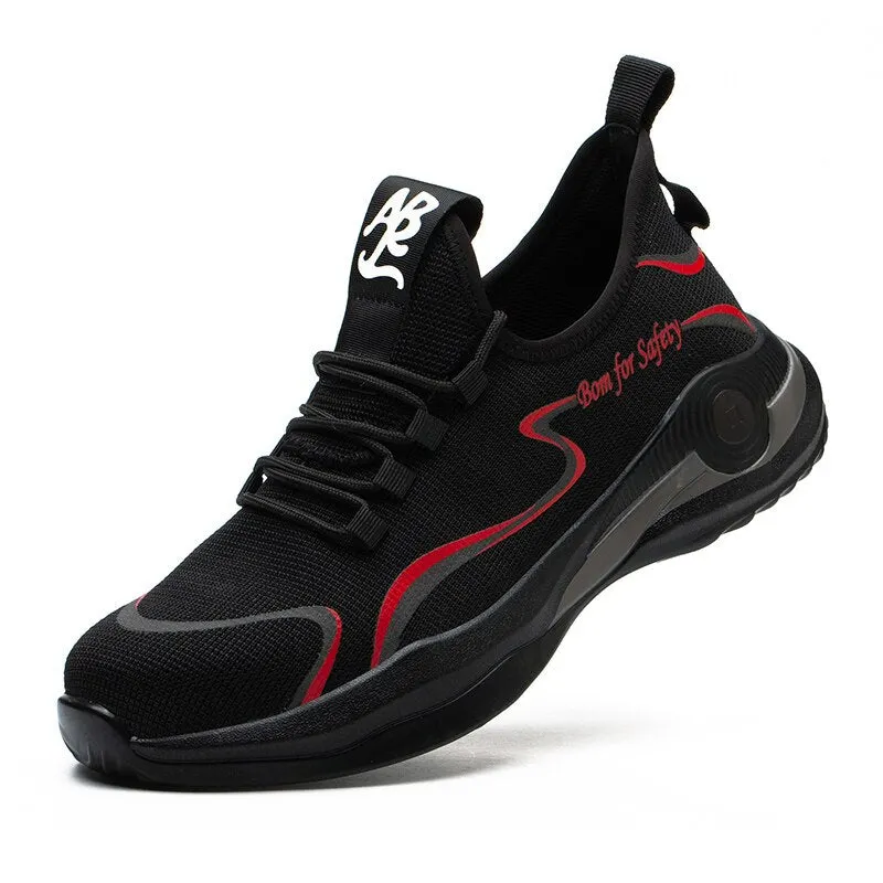 Men Work Safety Shoes With Steel Toe Ankle Boots Male Indestructible Work Shoes Men Sneakers Lightweight Men Shoes Safety Boots