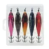 5Pcs Luminous Squid Jig Hook Fishing Lure Wood Shrimp Cuttlefish Hard Bait (002)