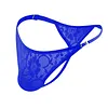 Men's Lace Thong Sexy Low Rise T-back G-string with Adjustable Stretch Waistband Comfortable Men's Thong Underwear