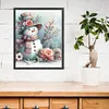 (Multi Style)Snowman With Wool Hat-Full Embroidery 3 strands 11CT Stamped Cross Stitch-40*50CM