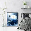 White Peony Flower - 11CT Stamped Cross Stitch 40*50cm/15.75*19.69in