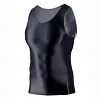 Glossy men's silk tight quick-drying vest