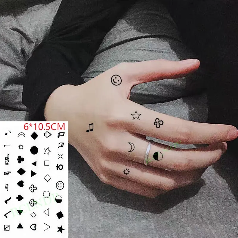 Waterproof Temporary Tattoo Sticker heartbeat wave French it is the life English letter women's tatto flash tatoo fake tattoos