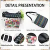 Diamond Painting Tulip Bouquet Crossbody Bag Ethnic Style Handbag with Adjustable Strap
