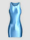 Men's vest shiny hip dress