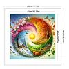 Four Seasons Scenery-11CT Stamped Cross Stitch Bead Embroidery 46*46cm