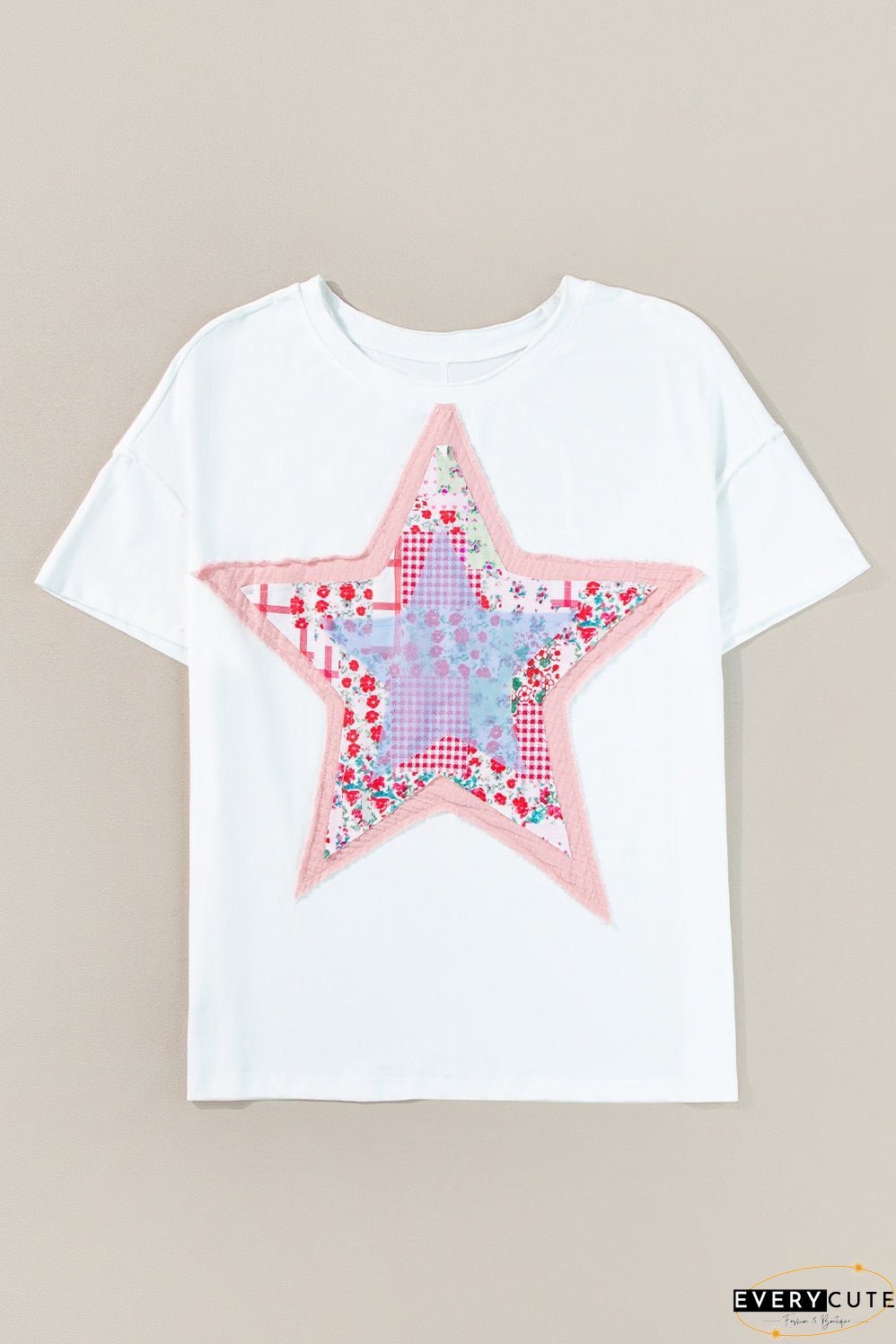 Star Patchwork Loose T-shirt