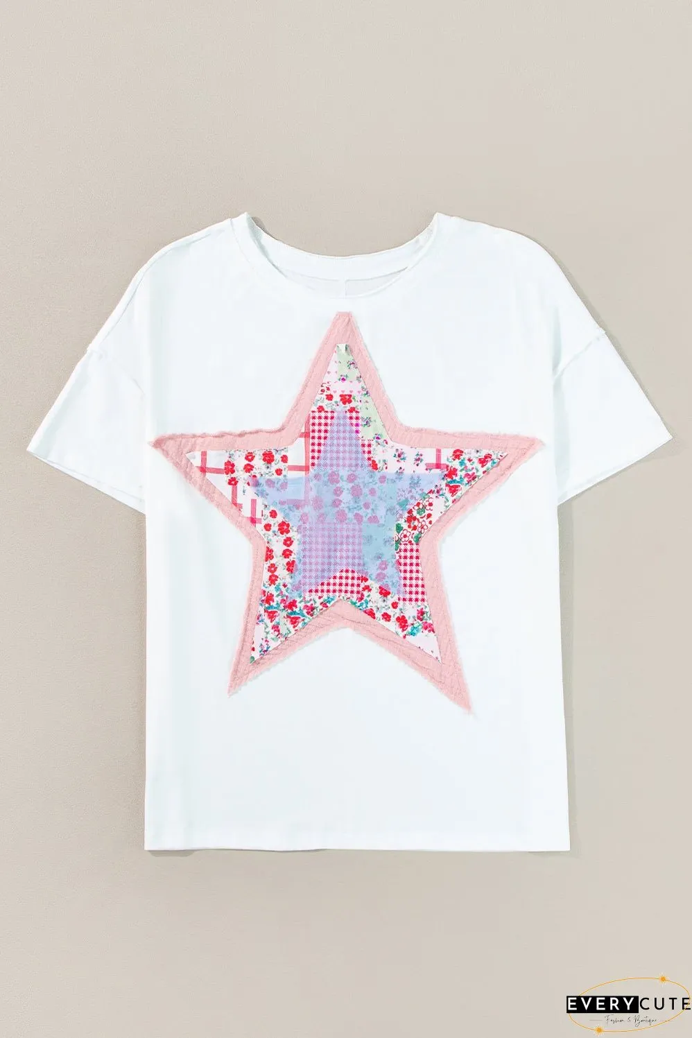 Star Patchwork Loose T-shirt