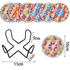 [Upgrade]6pcs/set DIY Diamond Painting Waterproof Case Classic Mandala Coaster Gift Decor Set