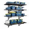 [US Local Warehouse] 4-Pack Heavy Duty Garage Wall Shelving 48.03x18.11x8.66in Garage Storage Rack Floating Shelves 1000 lbs Load Capacity for Power Tools Garden Supplies