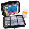 32/64pcs 2-in-1 Diamond Art Storage Containers & Line-Up Tray, Upgrade Convex Point Bottom Design for Efficient Crafting DIY Diamond Art Accessories