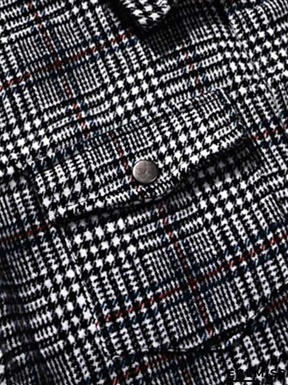 Casual Fashion Plaid Men's Jacket | EGEMISS