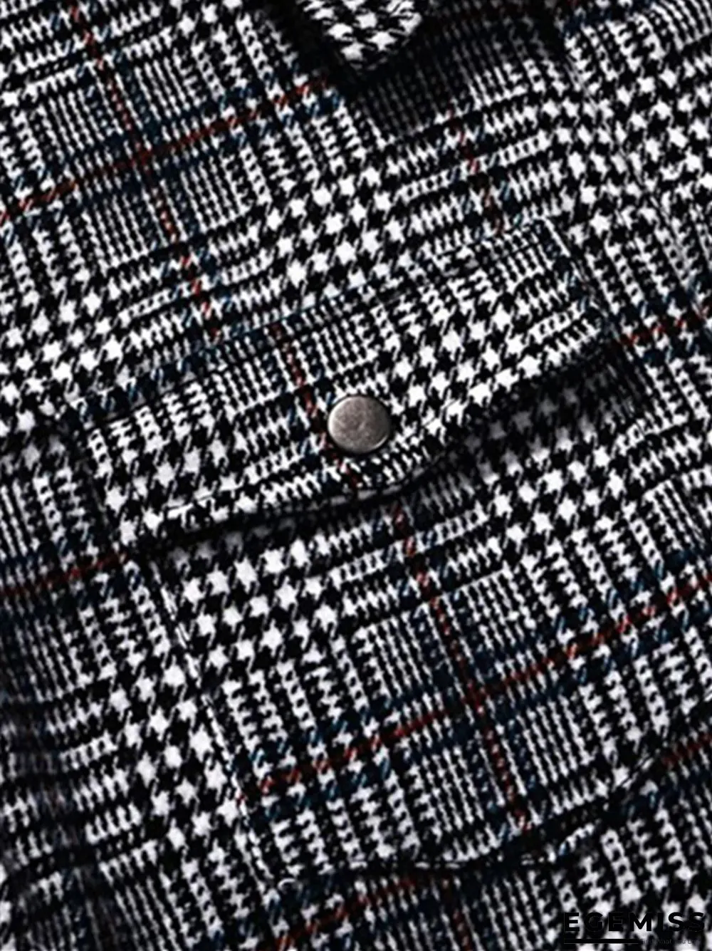 Casual Fashion Plaid Men's Jacket | EGEMISS