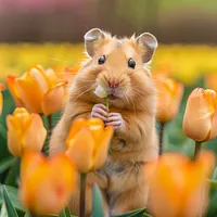 Tulip Hamster - Diamond Painting