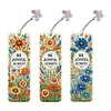 3Pcs Special Shape Flowers 5D DIY Diamond Painting Bookmark for Book Lovers