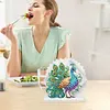 Acrylic Peacock 5D DIY Diamond Art Paper Towel Storage Rack Decor for Home Decor