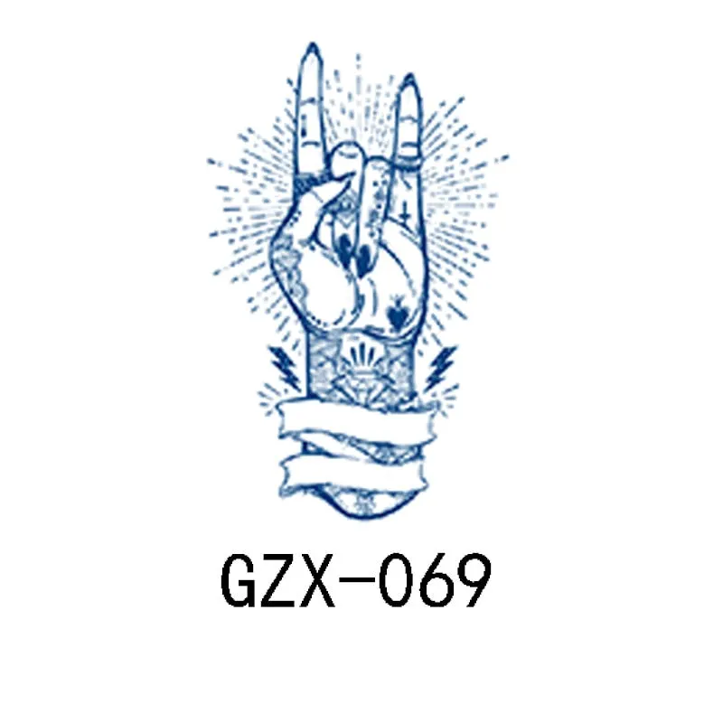 Herbal Semi-Permanent Tattoo Sticker Net Red Tattoo Sticker Waterproof Sweat Lasting Herbal Tattoo Sticker