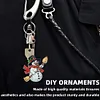 (US Local)6PCS  Merry Christmas DIY Diamond Painting Keychain Diamond Art Kits