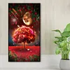 >SALE<5D DIY Full Round Drill Diamond Painting Moon Tree Kit Home Decoration (Y797)