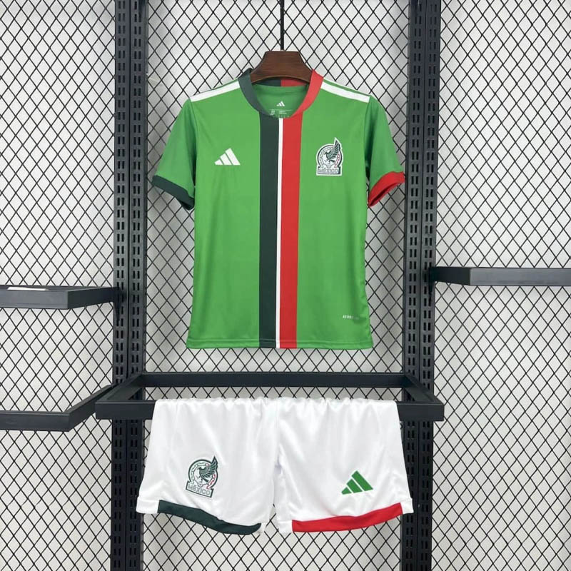 2025-2026 KIDS Mexico Home Football Shirt 1:1 Thai Quality Maxi Kit