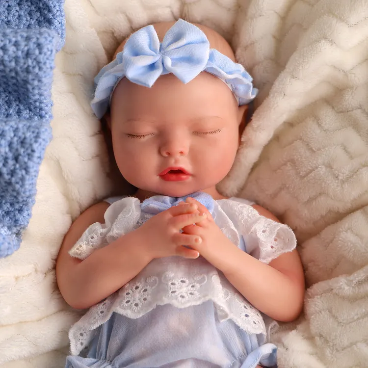 Babeside Tero 12" Realistic Silicone Sleeping Baby Newborn Girl Building Lovely Memories