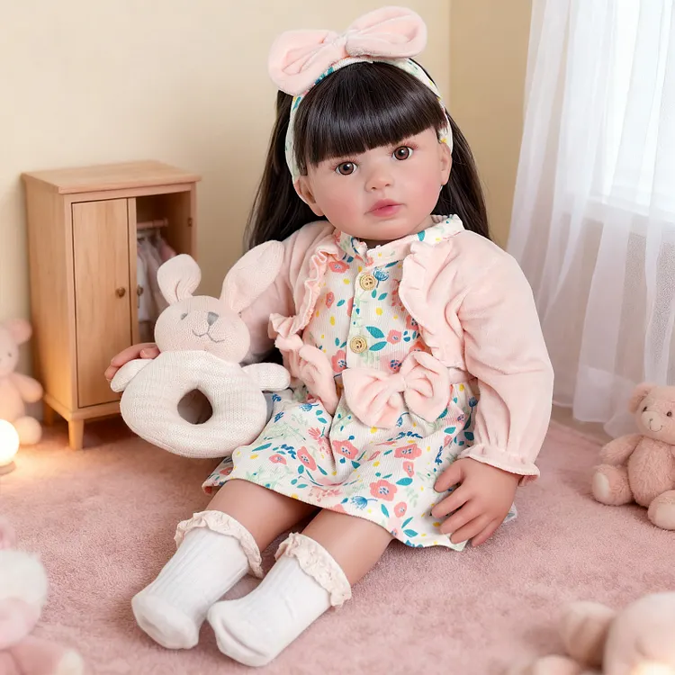[U.S. 3&ndash;7 Days Delivery]Babeside Quiet Reborn Baby Candy 22" Girl  Building Lovely Memories