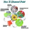 6Pcs/set Diamond Painting Flower Coaster Cup Cushion Home Decor