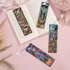4Pcs Diamond Painting Halloween Pumpkin Skull Bookmark for Reading Enthusiasts