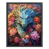 >SALE<Full Embroidery Eco-cotton Thread 11CT Print Flower Dragon Cross Stitch 50x60cm