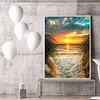 >SALE<Seascape 5D DIY Full Square Diamond Painting Rhinestone Beadwork (F008)
