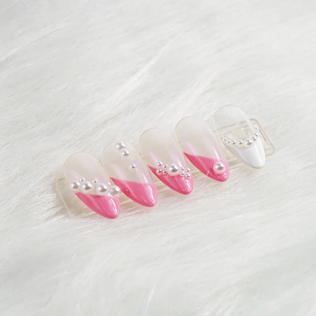 Mixed sizes(1.5~3mm) Imitation Pearls White ABS Beige Half Pearls 3d Nail Beads Rhinestone Decoration DIY Nail art