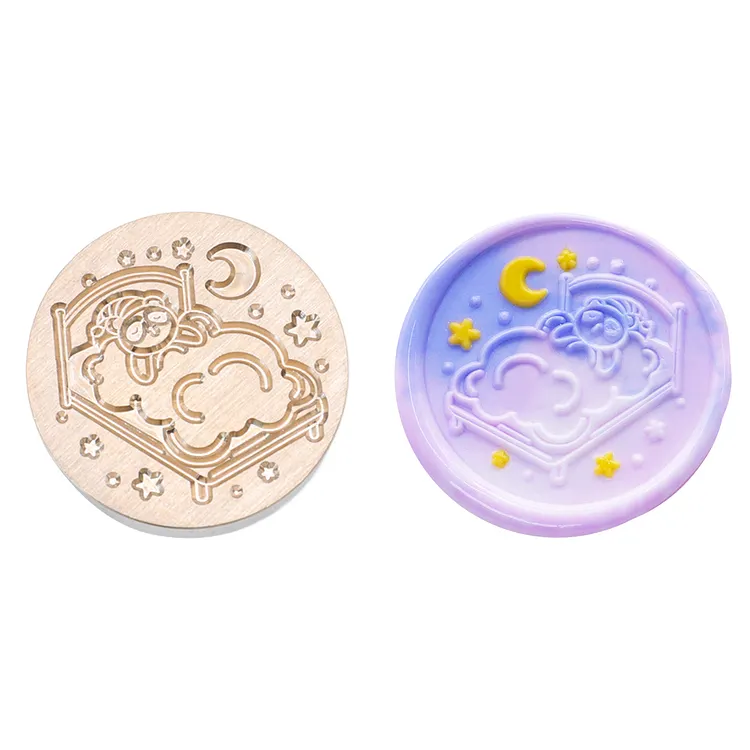 Diy Fire Lacquer Round Sealing Wax Stamp Head 25Mm gbfke