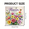 3PCS Wildflowers Coloring Book Set Mindfulness Art Books for Adults 