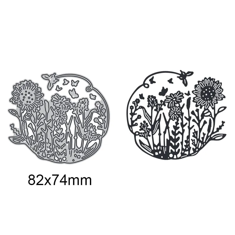 Flowers Butterfly Grass Metal Cutting Dies For DIY Scrapbook Cutting Die Paper Cards Embossed Decorative Craft Die Cut New