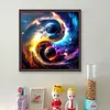 >SALE<Full Embroidery Cotton Thread 11CT Printed Taiji Planet Map Cross Stitch 45x45cm